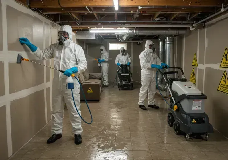 Basement Moisture Removal and Structural Drying process in Minnetonka, MN